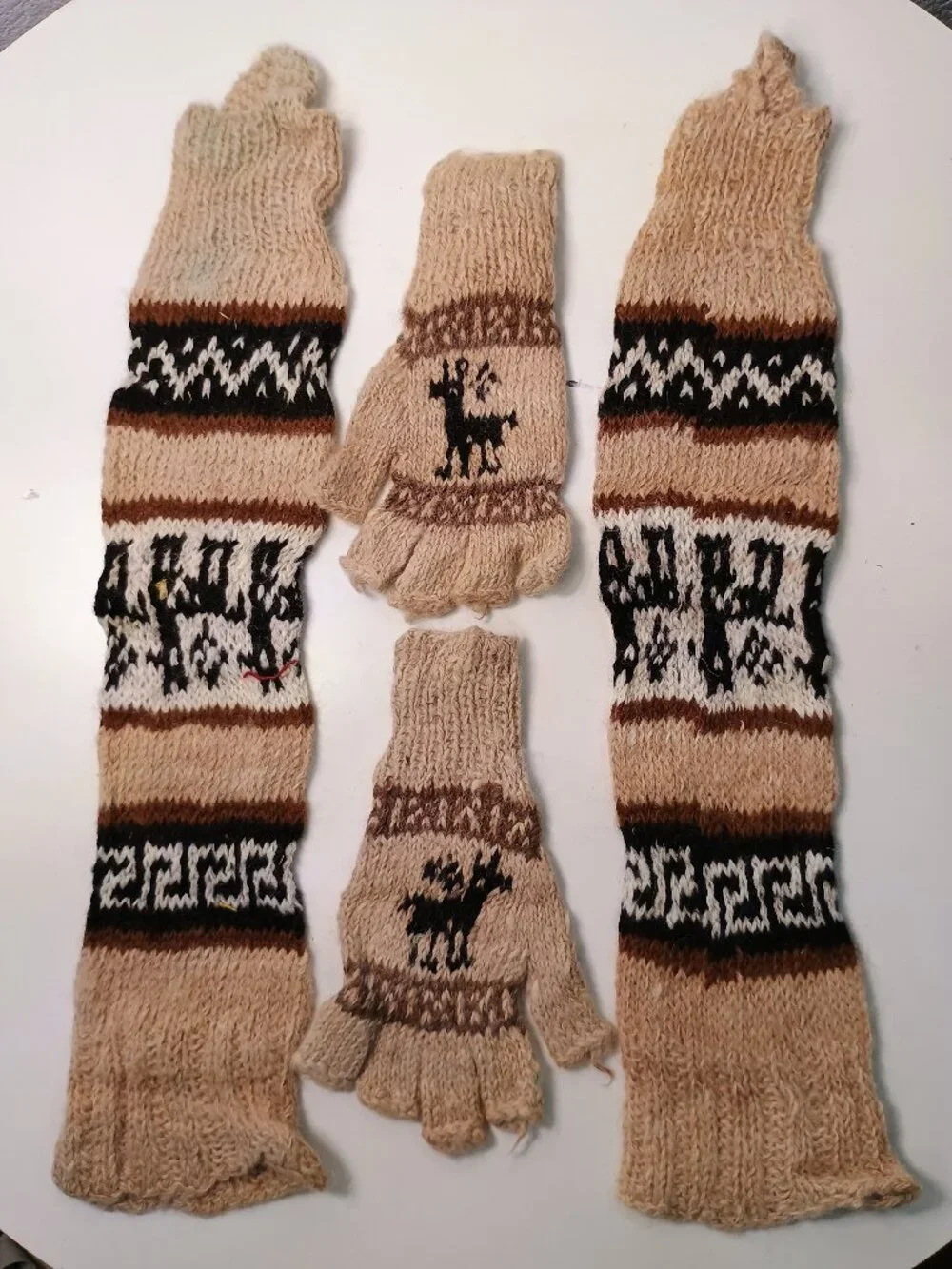 Cusco Handcrafted Set Handwoven Warmers with Andean Patterns